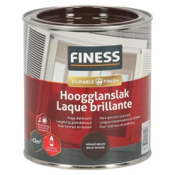 Finess Lakken<Hoogglans wengé bruin 1449 750ml