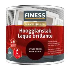 Finess Lakken<Hoogglans wengé bruin 1449 250ml