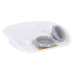 Stefanplast Drink- En Voerbak Hond<Huisdier dinner set grey