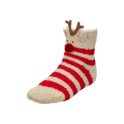 Kerstkleding<Huissok rendier gestreept one size