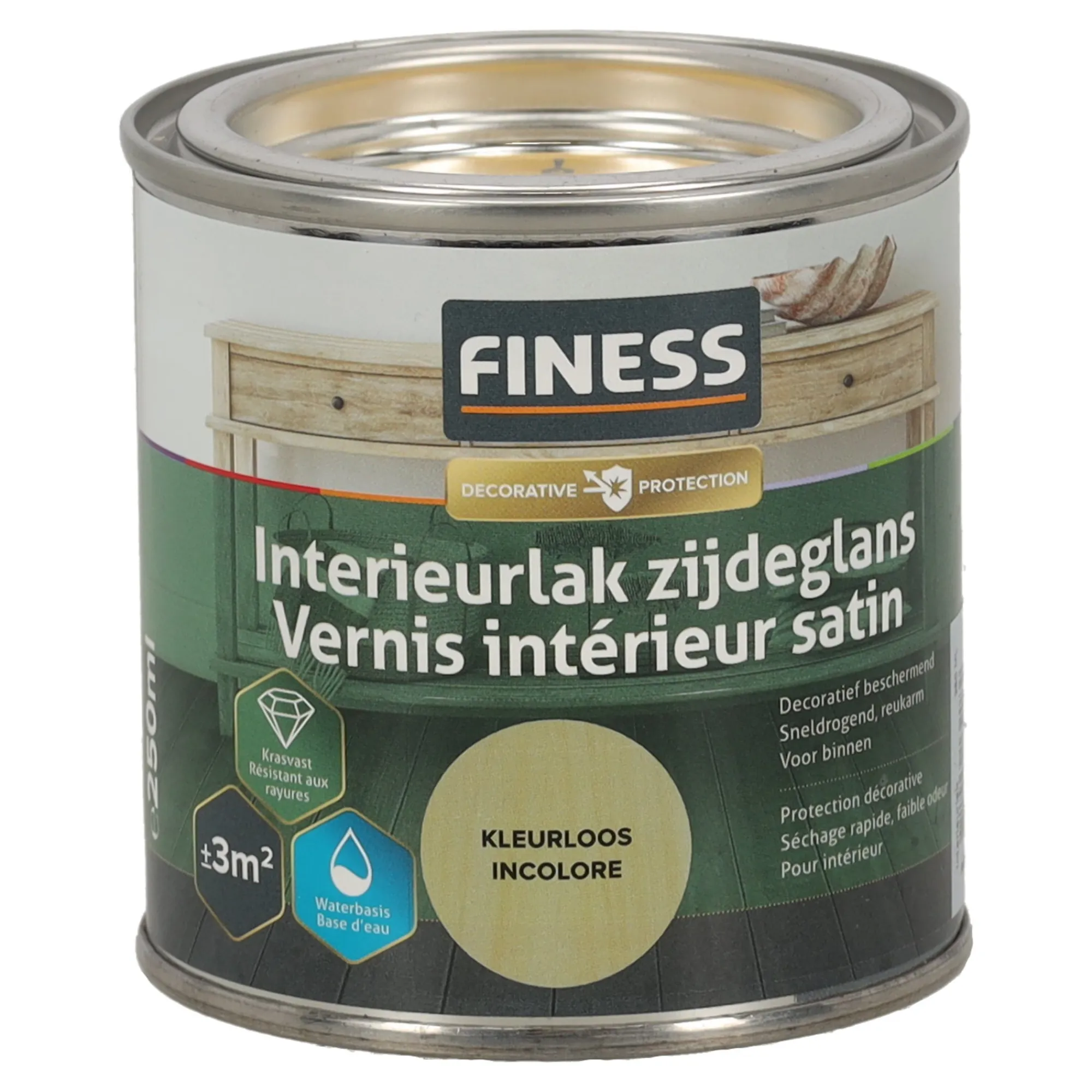 Finess Lakken<Interieurlak kleurloos 250ml