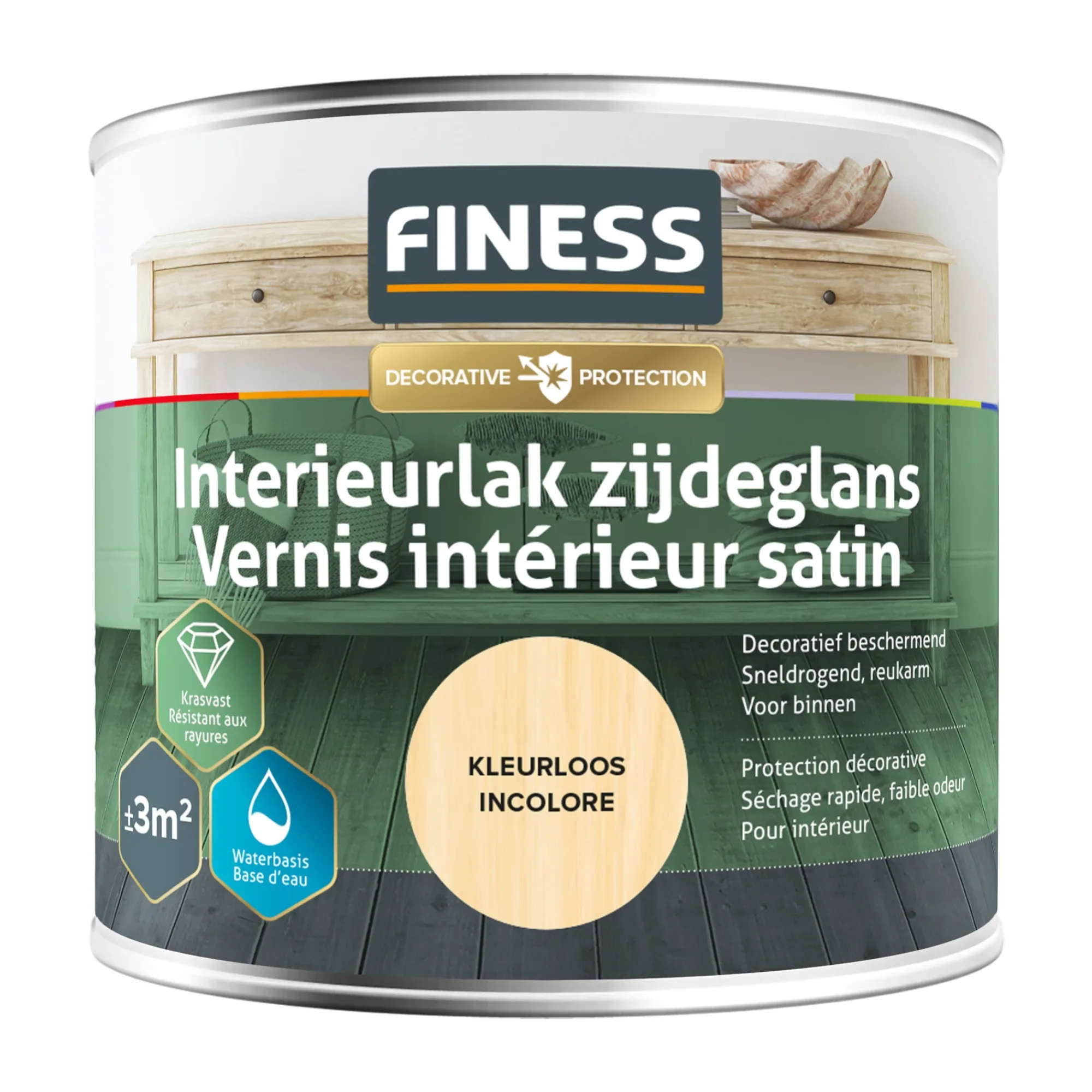Finess Lakken<Interieurlak kleurloos 250ml