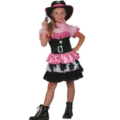 Van Cranenbroek Kinderkostuums<Jurk Cowgirl roze 92