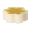 Decoris Kaarsen<Kaars bloem geel 12 x 4 cm