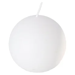 O'malley Kaarsen<Kaars bol 80mm wit