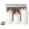 Lumineo Kaarsen<Kaars 3D lont wit 3st