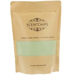Scentchips Kaarsen<Kaarsenzand groen 250 gram