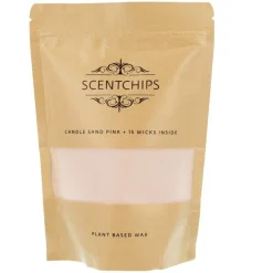 Scentchips Kaarsen<Kaarsenzand roze 250 gram