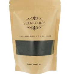 Scentchips Kaarsen<Kaarsenzand zwart 250 gram