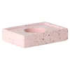 Natural Collections Kaarsen<Kaarshouder cement roze 10 x 7 x 2 cm