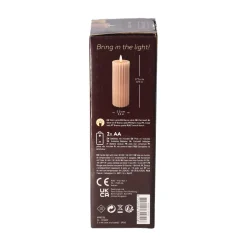 Lumineo Kaarsen<Kaars LED 17 cm donker roze