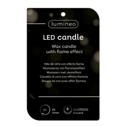 Lumineo Kerstdecoratie<Kaars led kerstboom bruin 10 cm