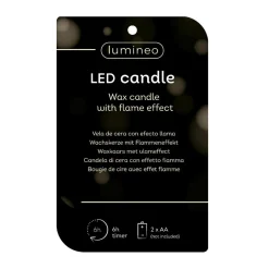 Lumineo Kerstdecoratie<Kaars led kerstboom groen 13 cm
