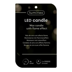 Lumineo Kerstdecoratie<Kaars led kerstboom groen 10 cm