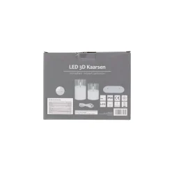 Kaarsen<Kaars LED set 2 wit oplaadbaar
