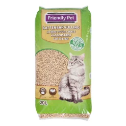 Friendly Pet Kattenbakvulling<Kattenbakvulling houtkorrel 20L