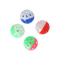 Friendly Pet Kattenspeeltjes<Kattenspeeltje bal + bel 4st assorti