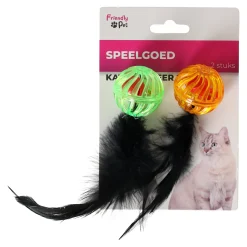Friendly Pet Kattenspeeltjes<Kattenspeeltje bal + veer 2st FP