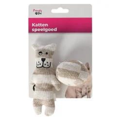 Friendly Pet Kattenspeeltjes<Kattenspeeltje hond + bal bruin