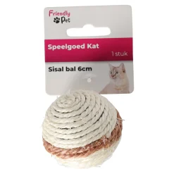 Friendly Pet Kattenspeeltjes<Kattenspeeltje sisal bal 6cm FP