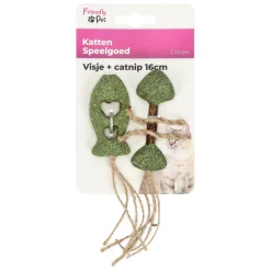 Friendly Pet Kattenspeeltjes<Kattenspeeltje visje met catnip 16 cm 2st.