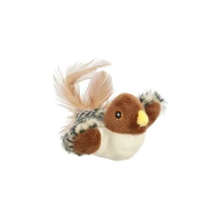 Friendly Pet Kattenspeeltjes<Kattenspeeltje Zinga vogel bruin 10x13x4,5cm FP
