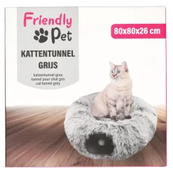Friendly Pet Kattenspeeltjes<Kattentunnel grijs