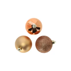 O'malley Kerstballen<Kerstbal 4cm mix koker 24st soft copper