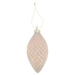 Mica Decorations Kerstballen<Kerstbal glas champagne 9 cm