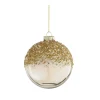Mica Decorations Kerstballen<Kerstbal glas champagne 10 cm