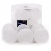 Decoris Kerstballen<Kerstbal glas glans mat winterwit 6 cm 6st.