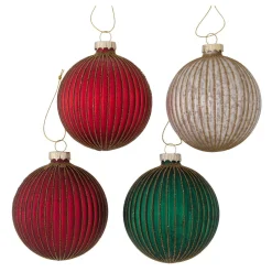 Boltze home Kerstballen<Kerstbal glas Selko 10cm