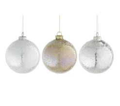 Mica Decorations Kerstballen<Kerstbal glas zilver goud 10cm