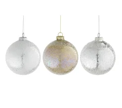 Mica Decorations Kerstballen<Kerstbal glas zilver goud 10cm