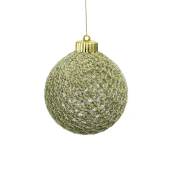 Mica Decorations Kerstballen<Kerstbal onbreekbaar groen 8cm