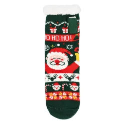 Kerstkleding<Kerstsok led groen