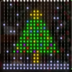O'malley Kerstverlichting<Kerstverlichting gordijn 1.6x1.6 meter