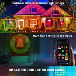 O'malley Kerstverlichting<Kerstverlichting gordijn 1.6x1.6 meter