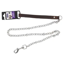 Friendly Pet Hondenriem<Kettinglijn Berno bruin 4mm 116cm
