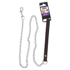 Friendly Pet Hondenriem<Kettinglijn Berno bruin 3mm 116cm