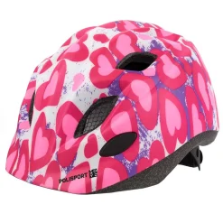 Polisport Fietsspullen<Kinderhelm glitter hearts