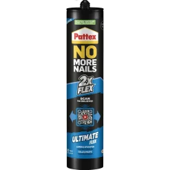 Pattex Verfspullen<Kit No More Nails Flex zwart 390g