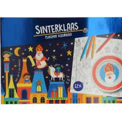 Wins Holland Kerstdecoratie<Kleurboek placemat Sinterklaas