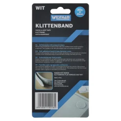 Westham Handgereedschap<Klittenband plak rondjes 20st wit