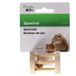 Friendly Pet Knaagdier Speelgoed<Knaagdier rol+bel hout 5cm