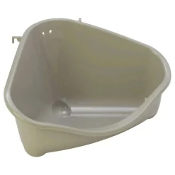 Moderna Knaagdierverzorging<Knaagdiertoilet hoek medium warmgrijs