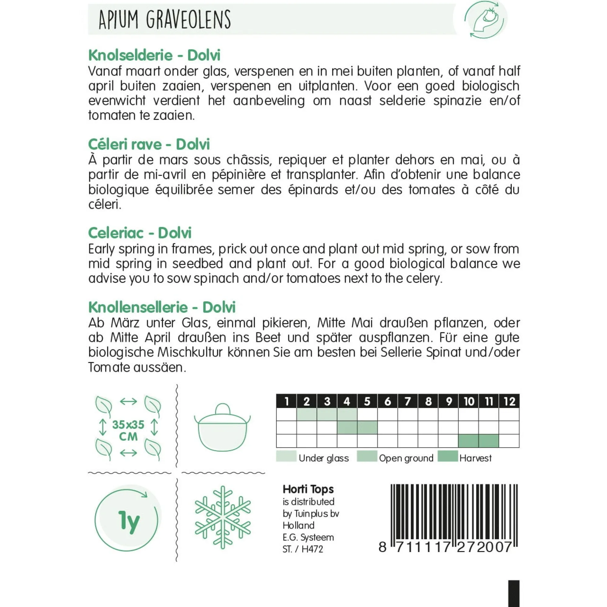 Horti Tops Moestuin<Knolselderie Dolvi