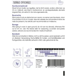 Horti Tops Moestuin<Komkommerkruid borage zaad