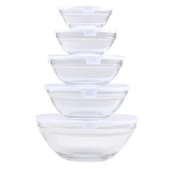 Alpina Opbergen<Kommenset glas 10st. met deksel