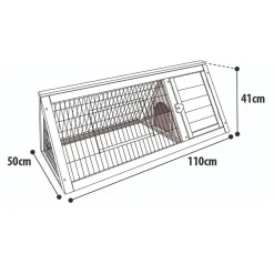 Flamingo Kooien En Hokken Knaagdier<Konijnenhok tipi classic 110cm